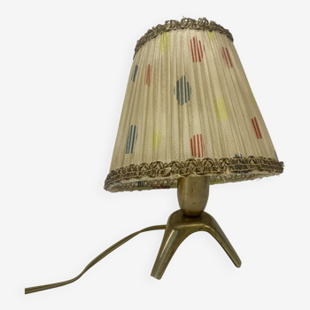 Lampe trépied en laiton des années 1960