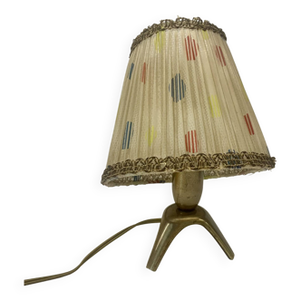 Lampe trépied en laiton des années 1960