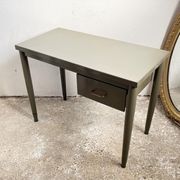 Vintage khaki metal desk