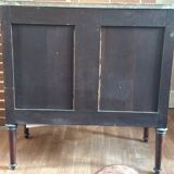 Louis XVI style chest of drawers, spinning top legs - transition style marquetry