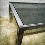 Vintage coffee table smoked glass