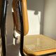 Paire de chaises cannées italiennes design Breuer