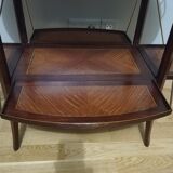 Art deco dessert in mahogany and marquetry