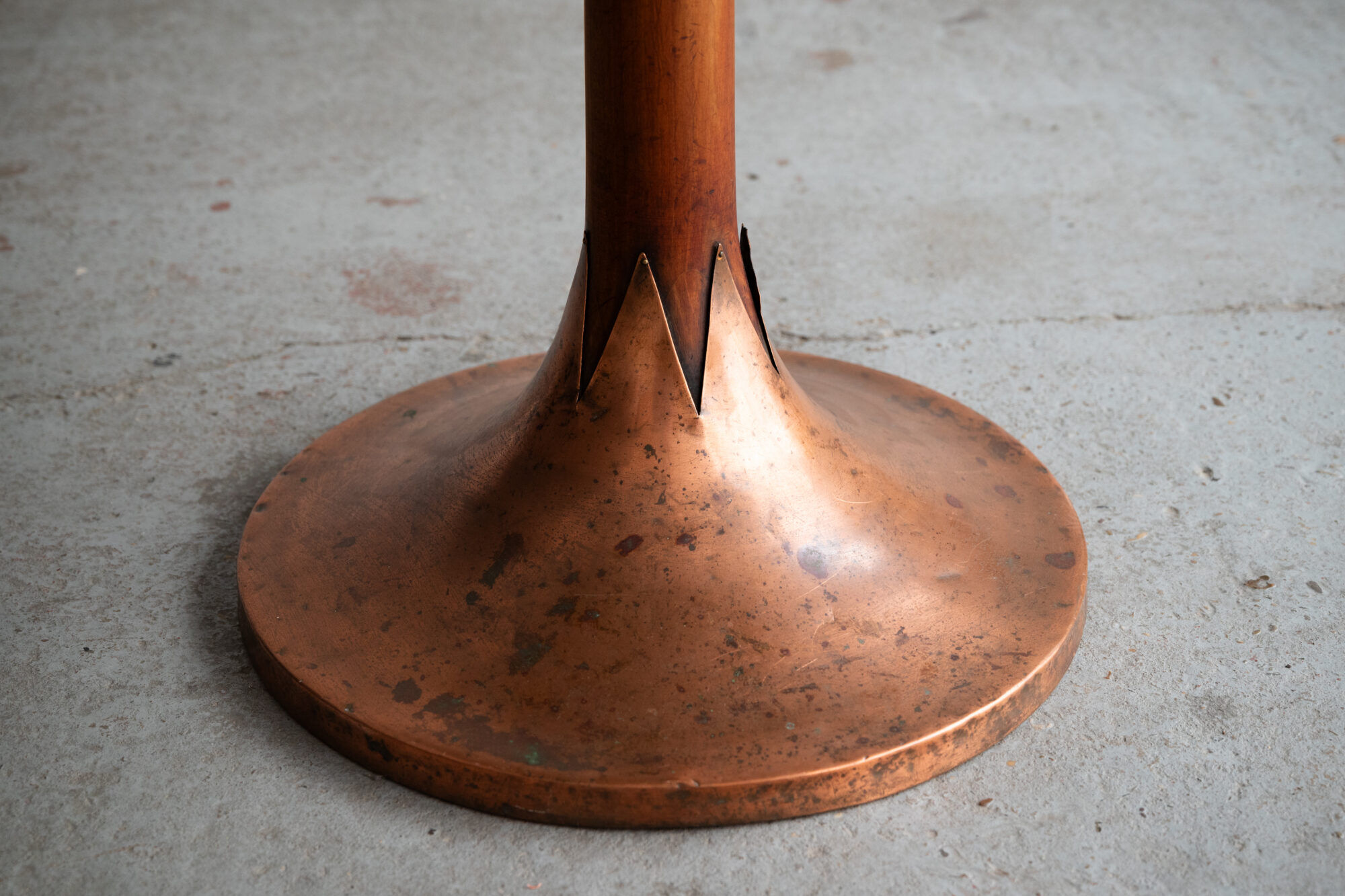 Table bistrot art déco, design français, années 1950