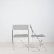 Set of X-Line chairs designed by Niels Jørgen Haugesen for Hybodan, '70