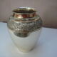 Vase in silver plate