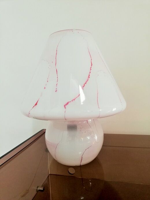 Opaline mushroom lamp