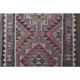 1970s Vintage Turkish Oushak Handmade Wool Cotton Pink Runner Rug 87x333