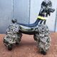Groomed Poodle in Iridescent Ceramic, 1950