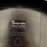 Rexite wall clock Contrattempo, postmodern, Memphis style, made in Italy.