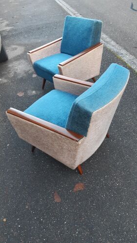 2 fauteuils des années 60