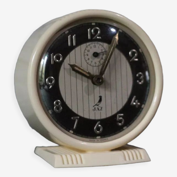 Jaz alarm clock in ivory bakelite