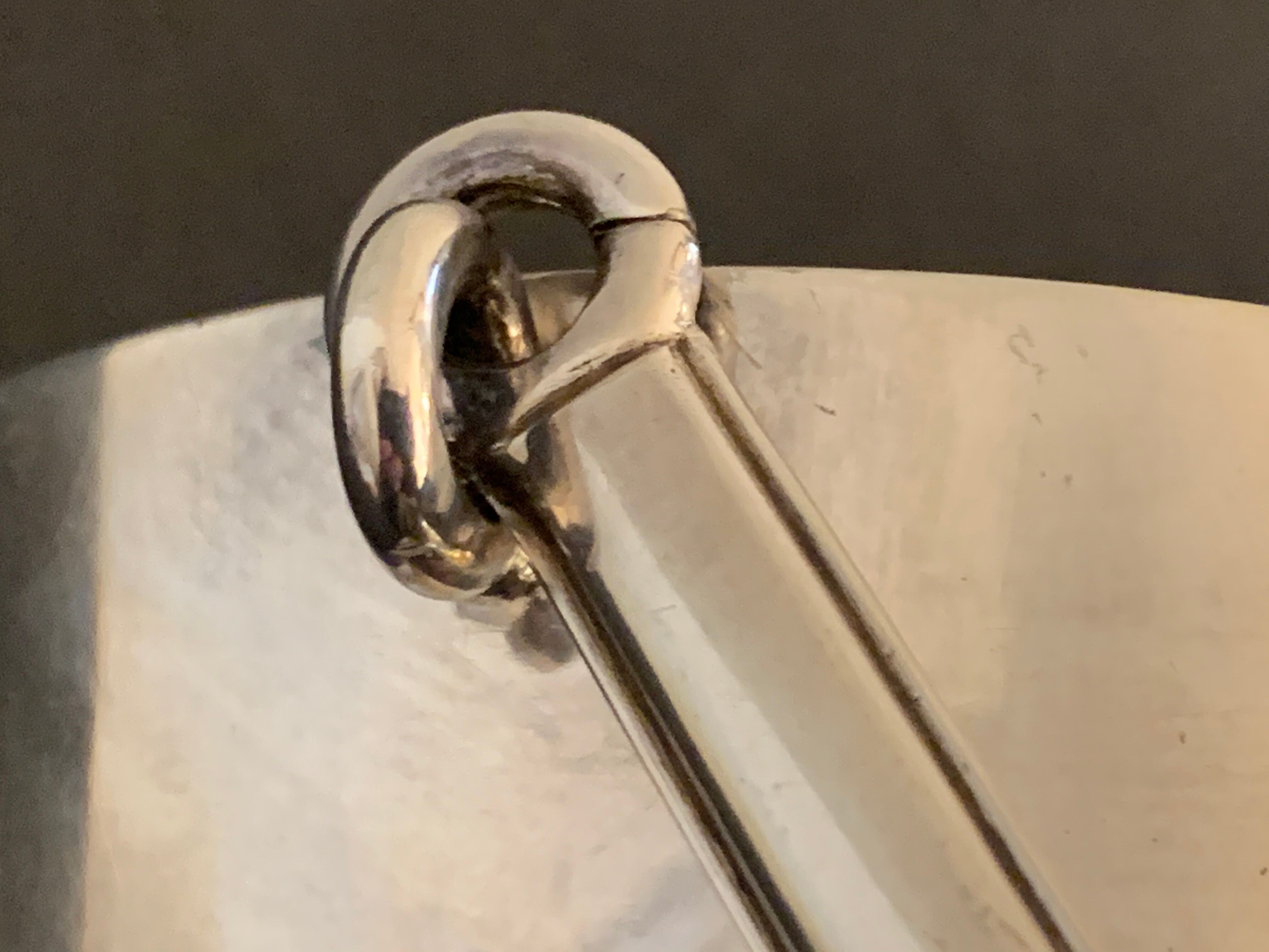 Silver metal Ercuis ice bucket