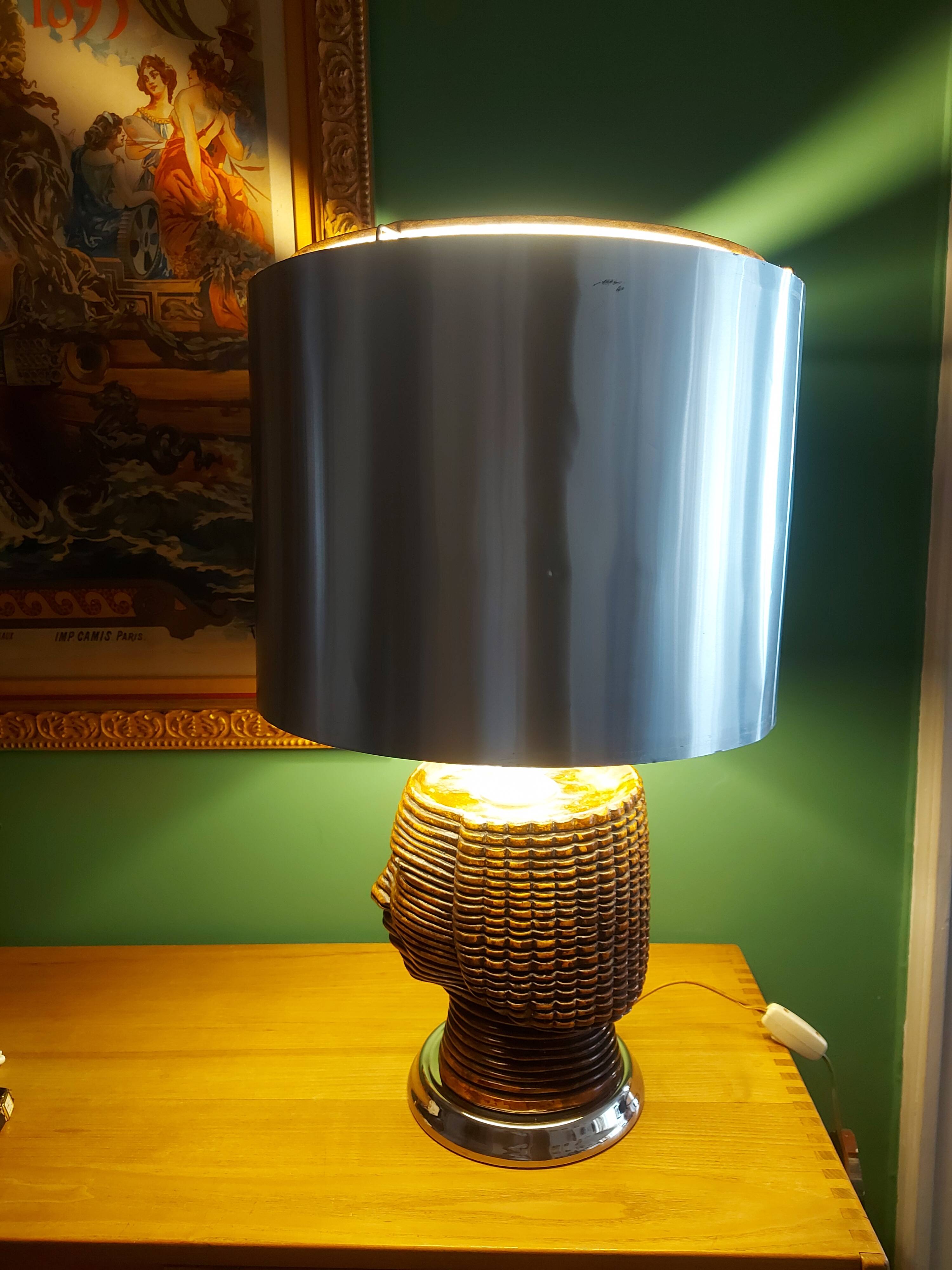 Vintage ceramic lamp of the years 70's luxor