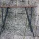 Workshop high table selette wooden top and metal tubes