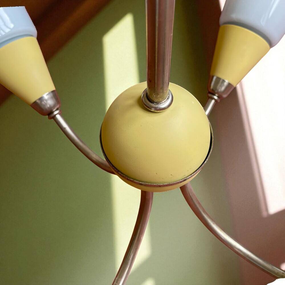 Mid Centiry Modern dining chandelier with 4 lights