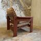 Fauteuil Brutaliste en pin des années 1960