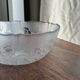 Vintage salad bowl with stylised rose pattern D23 H10