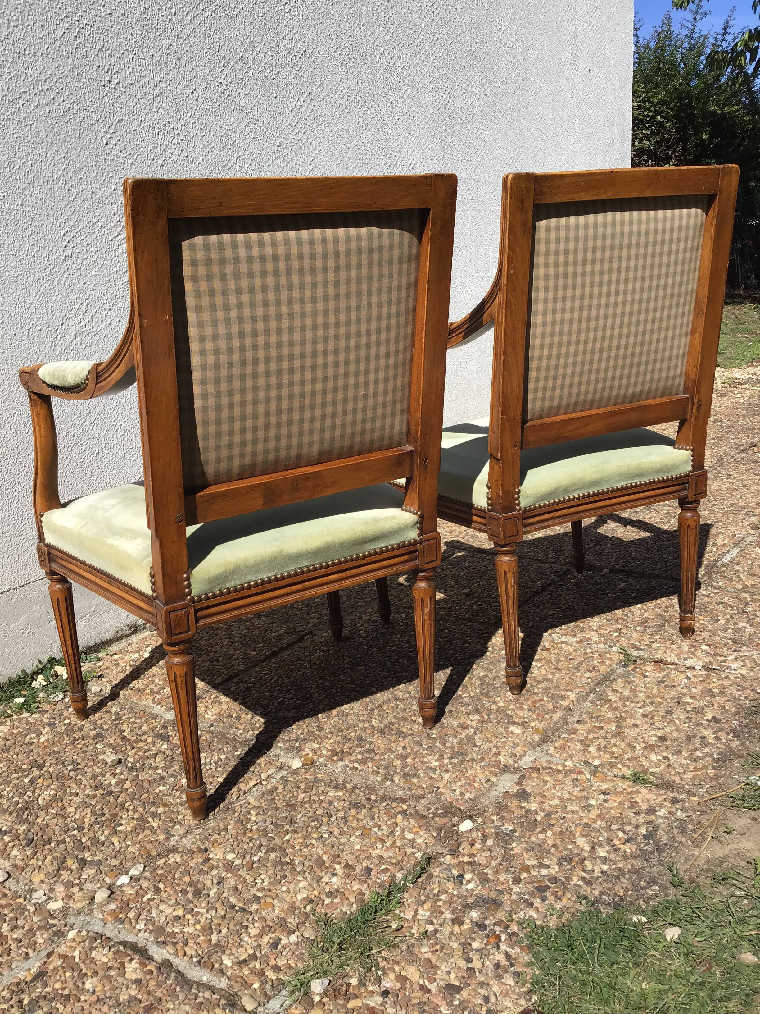 Pair of armchairs