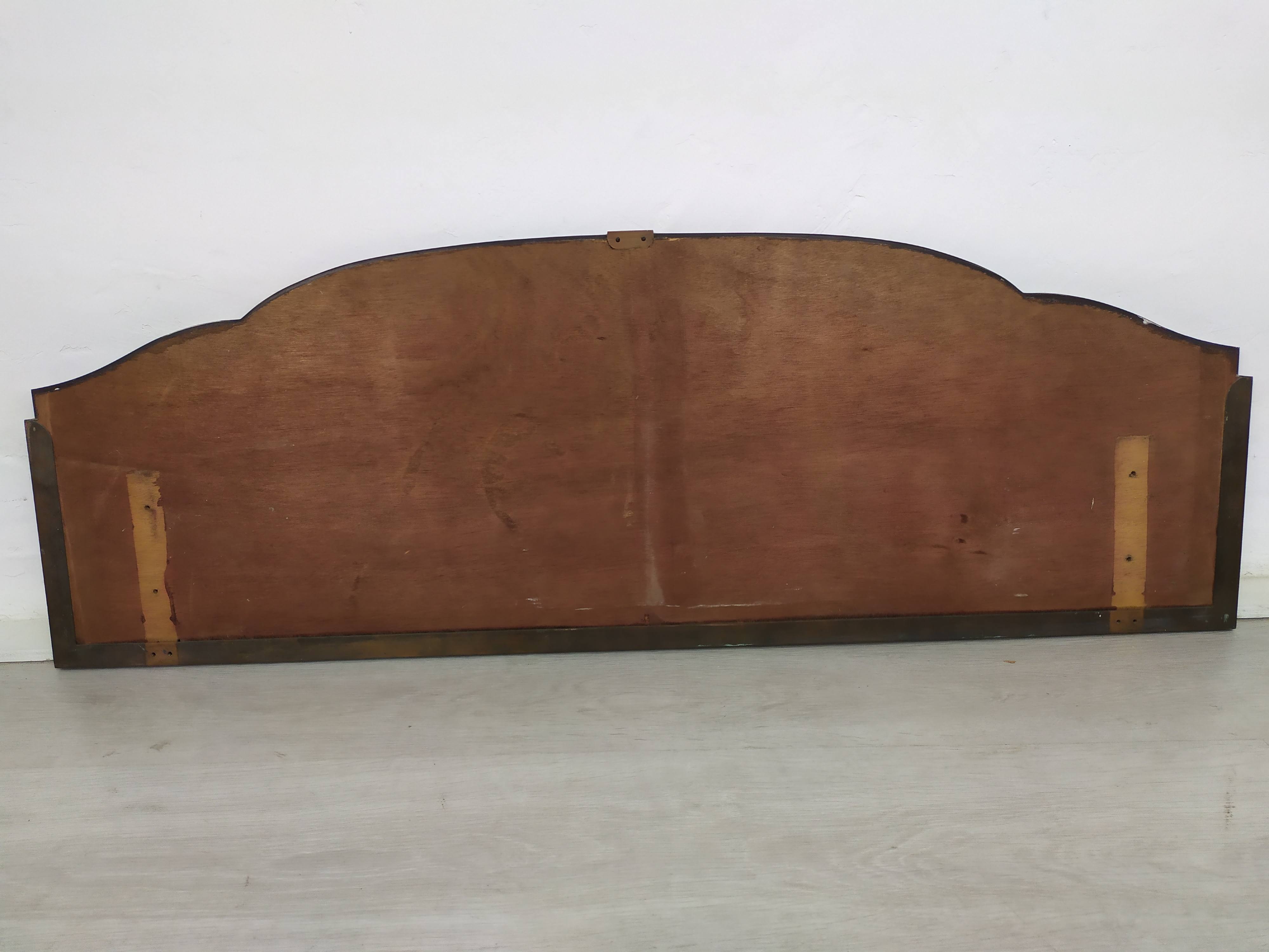 Brass art deco mirror