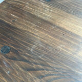 Table with its 4 brutalist chairs from the 1960s.