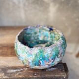 Old glazed pot cover