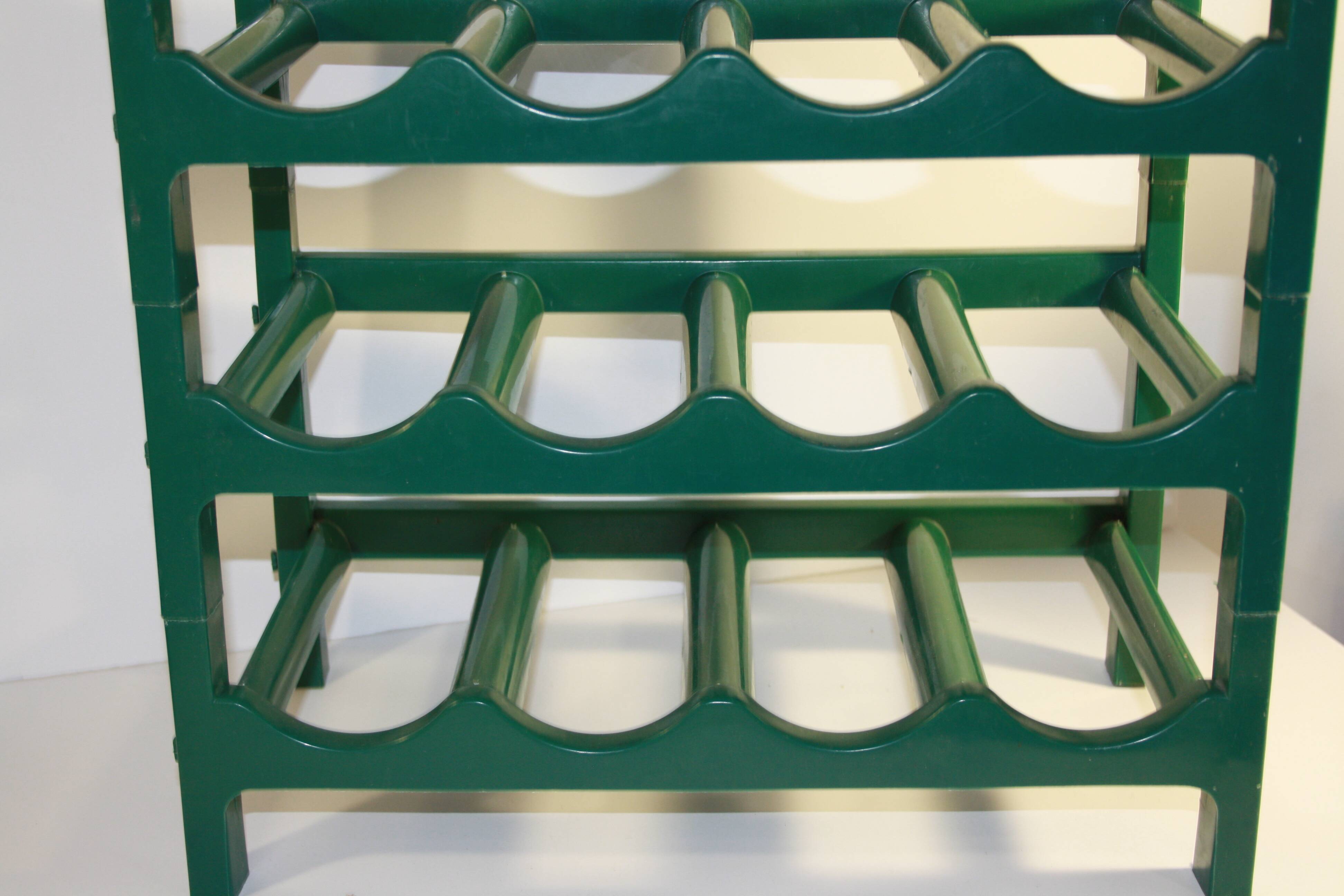 Vintage green bottle holder