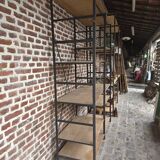 Étagère Industrielle en fer et bois