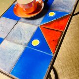 Ceramic coffee table signed