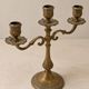 Three-light candelabrum in brass — France, 20th century