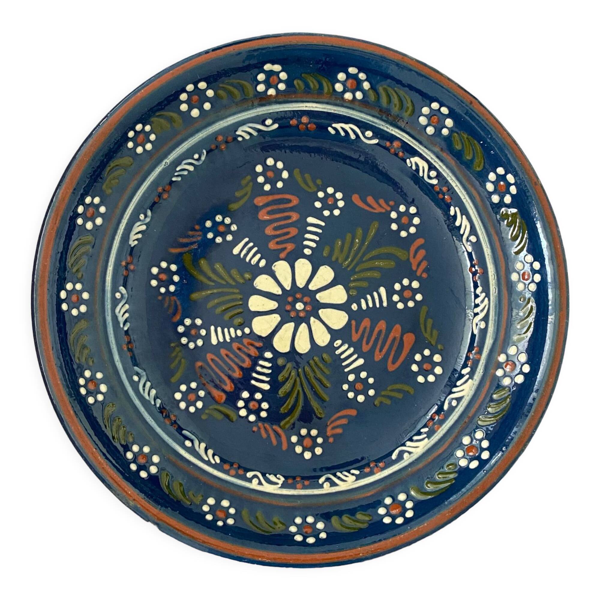 Andalusian dish in blue ceramic