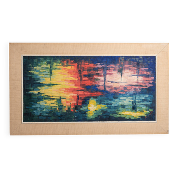 Peinture abstraite atmosphérique