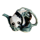 Théière panda et anse bambou en céramique