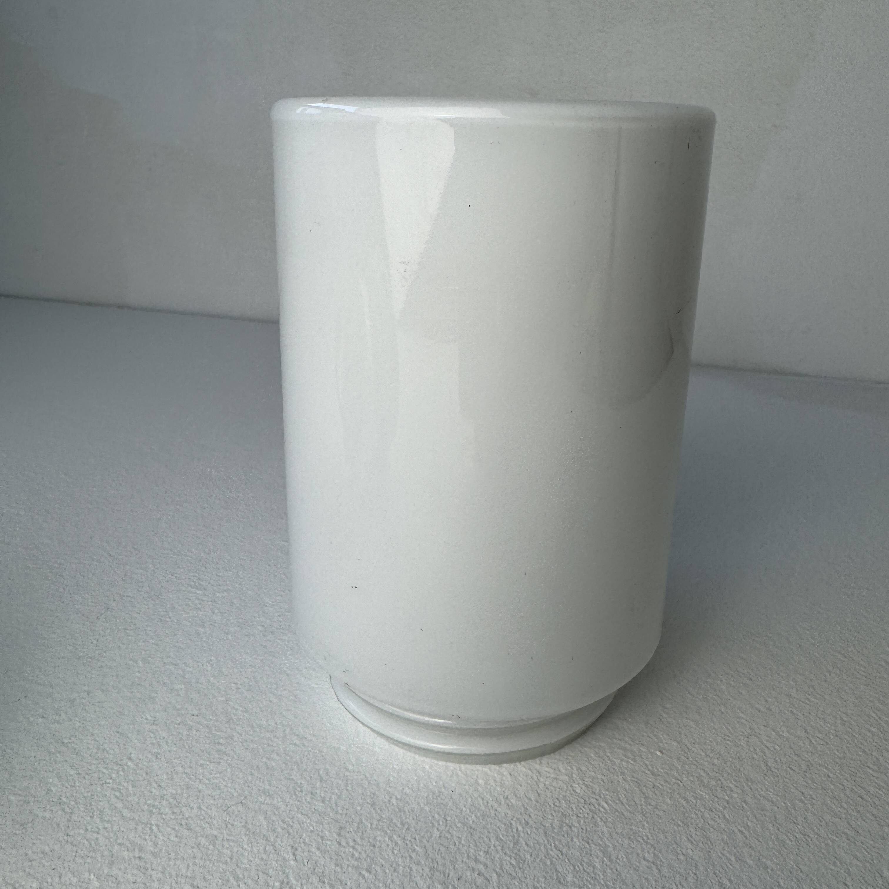 Antique ceramic & vintage opaline wall light