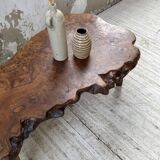 Solid free-form elm coffee table