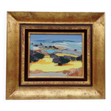 Oil on canvas by Michel No, 1980s.