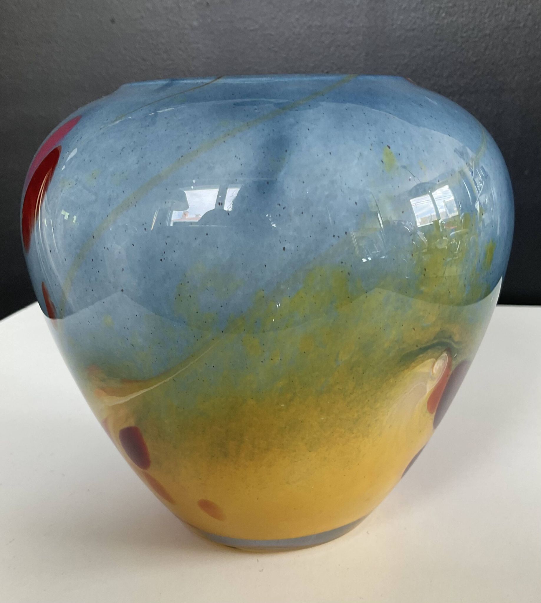 Vase vintage La Rochere en pâte de verre