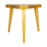 Modern Swedish Scandinavian stool in lacquered birch, 1970s.