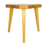 Modern Swedish Scandinavian stool in lacquered birch, 1970s.