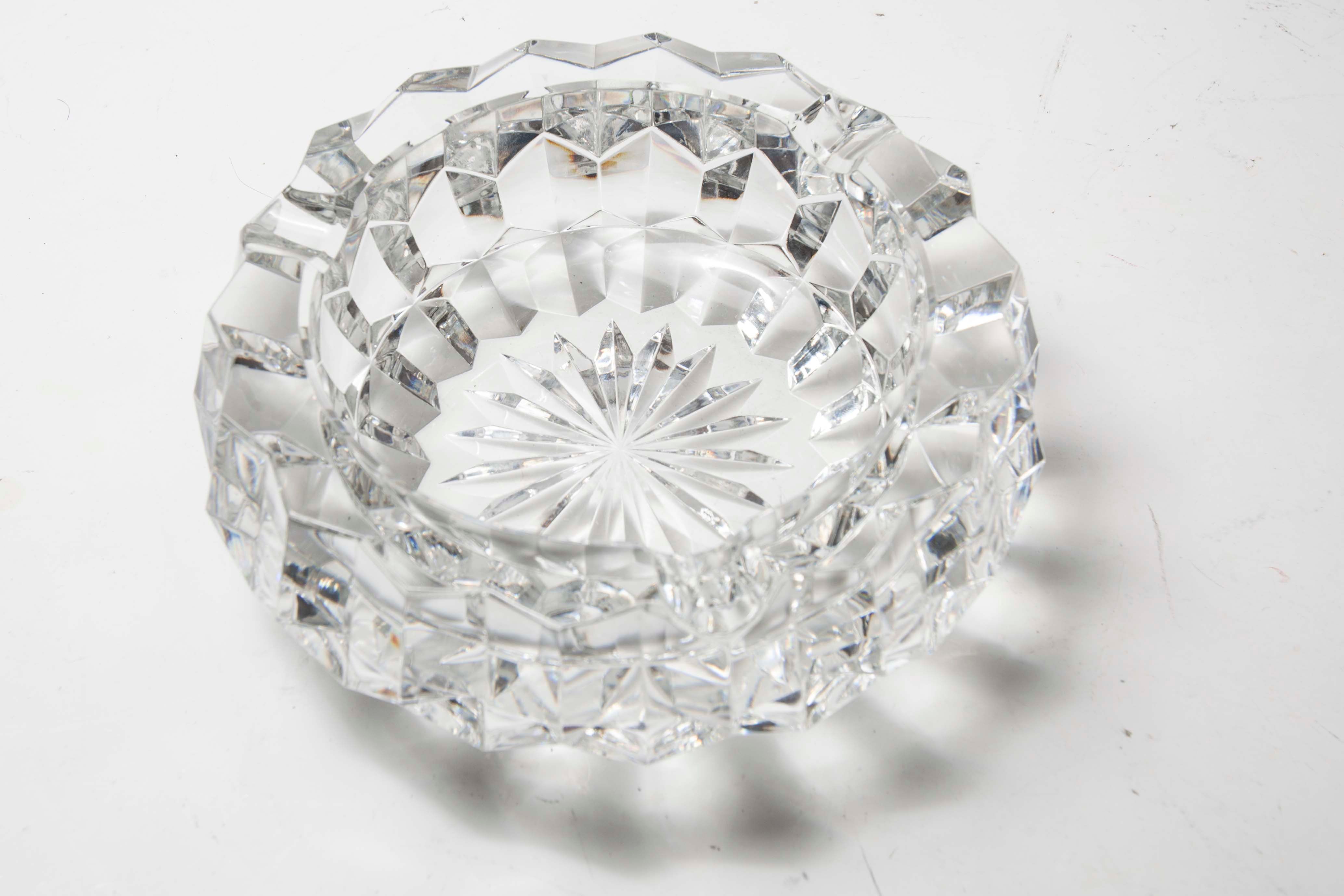 Cendrier cristal années 50