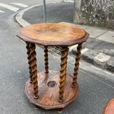 Table d’appoint en bois torsadé