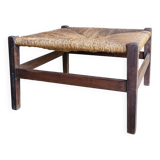 Straw coffee table
