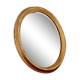 Miroir ovale doré 35 x 28 cm