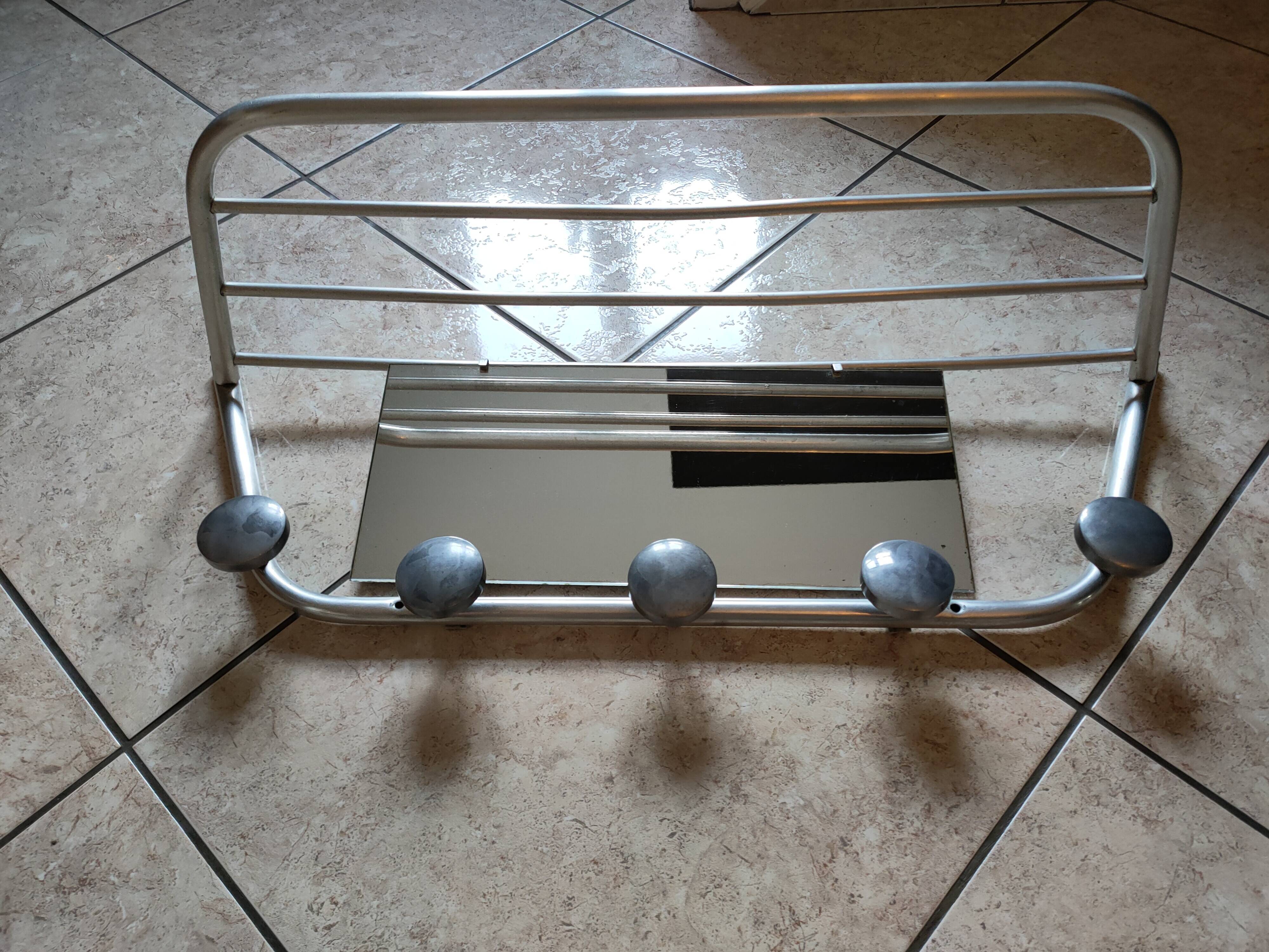 60s aluminum coat rack