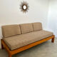 Wooden sofa design Regain France vintage 60s