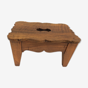 Old wooden foot rest