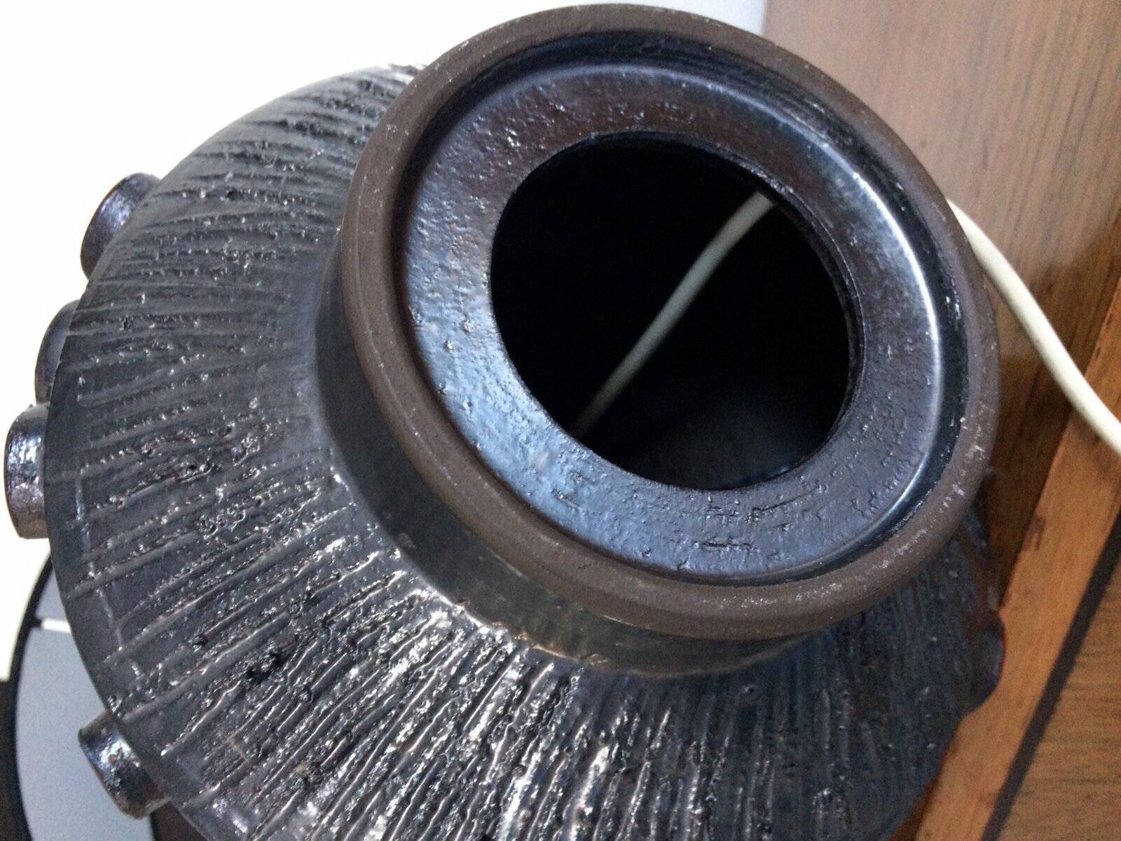 Belgian Art Pottery Table Lamp by Rogier Vandeweghe for Perignem, 1960s