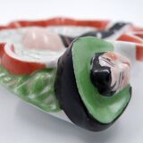 Painted porcelain pocket tray "Les Naturistes" Paris 1956/57