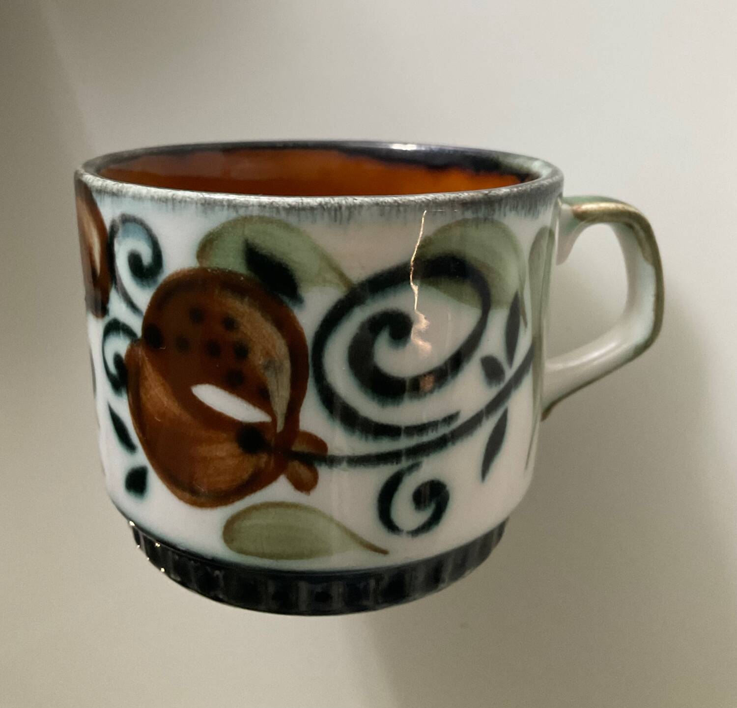 Set of 6 vintage Boch La Louvière coffee cups