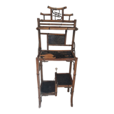 Shelf furniture in lacquered Japanese Chinese bamboo